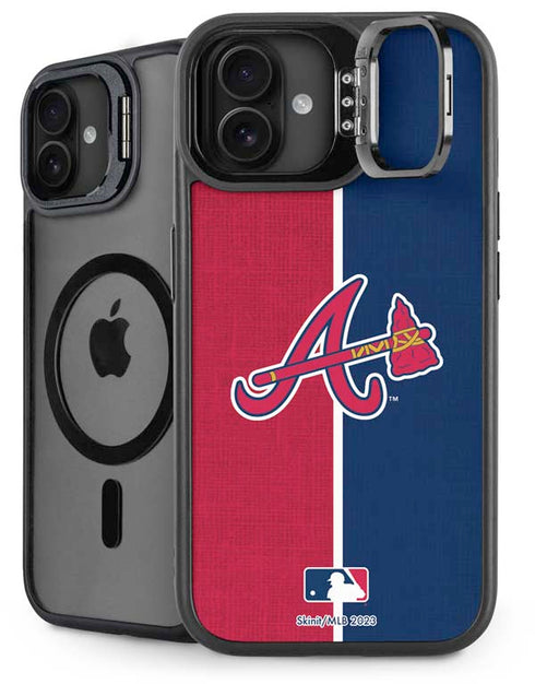 MLB Atlanta Braves Split iPhone 16 Plus Kickstand Case