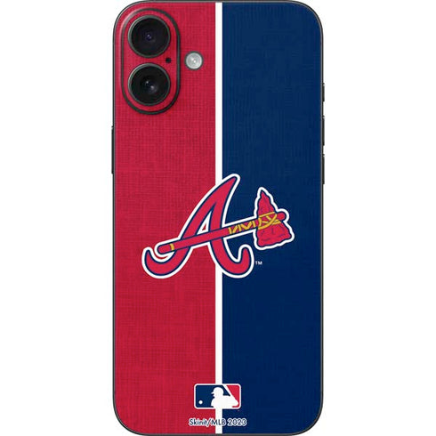 MLB Atlanta Braves Split iPhone 16 Plus Skin