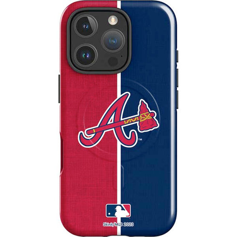 MLB Atlanta Braves Split iPhone 16 Pro Magsafe Impact Case