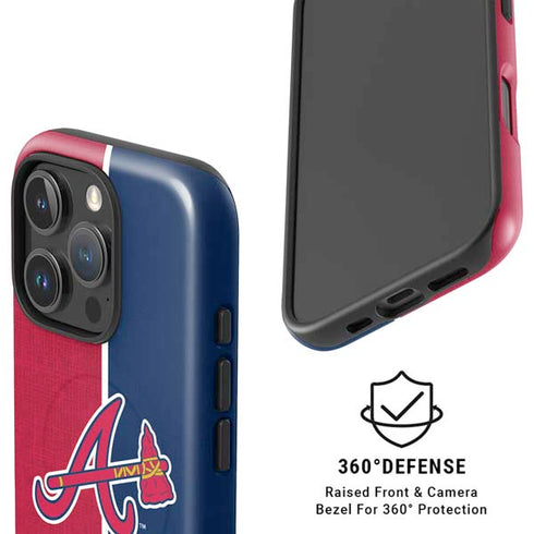 MLB Atlanta Braves Split iPhone 16 Pro Magsafe Impact Case