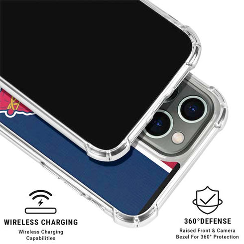 MLB Atlanta Braves Split iPhone 16 Pro Max Clear Case