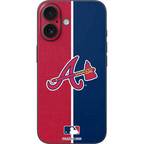 MLB Atlanta Braves Split iPhone 16 Skin
