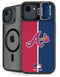 MLB Atlanta Braves Split iPhone 16e Kickstand Case