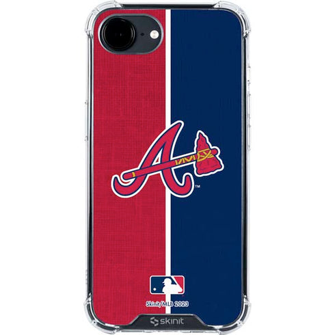 MLB Atlanta Braves Split iPhone 16e Clear Case