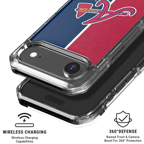 MLB Atlanta Braves Split iPhone 17 Air Clear Case