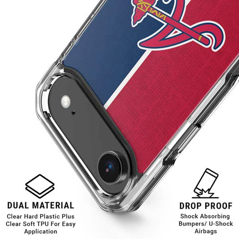 MLB Atlanta Braves Split iPhone 17 Air Clear Case
