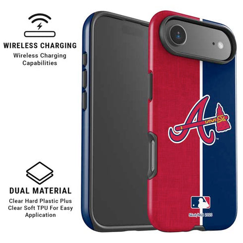 MLB Atlanta Braves Split iPhone 17 Air Magsafe Impact Case