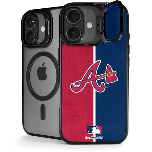MLB Atlanta Braves Split iPhone 17 Kickstand Case