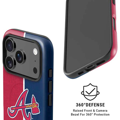 MLB Atlanta Braves Split iPhone 17 Pro Max Magsafe Impact Case