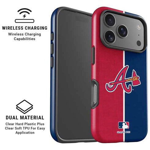 MLB Atlanta Braves Split iPhone 17 Pro Max Magsafe Impact Case