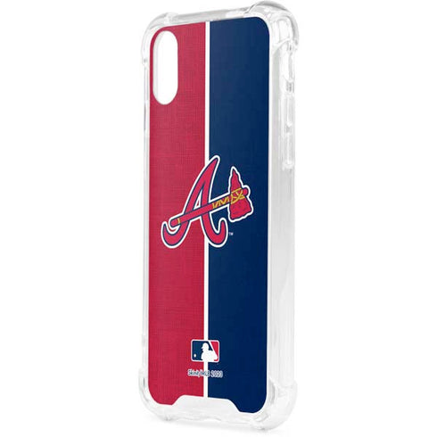 MLB Atlanta Braves Split iPhone XS Clear Case