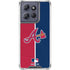 MLB Atlanta Braves Split Moto G 5G (2025) Clear Case
