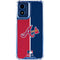 MLB Atlanta Braves Split Moto G 5G (2024) Clear Case