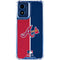 MLB Atlanta Braves Split Moto G Play 4G (2024) Clear Case