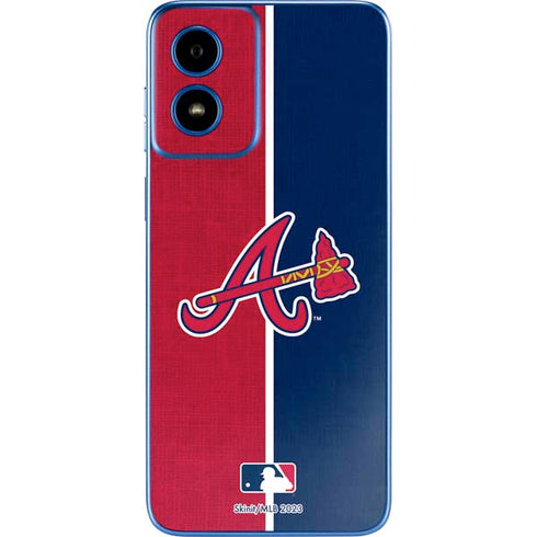 MLB Atlanta Braves Split Moto G Play 4G (2024) Skin