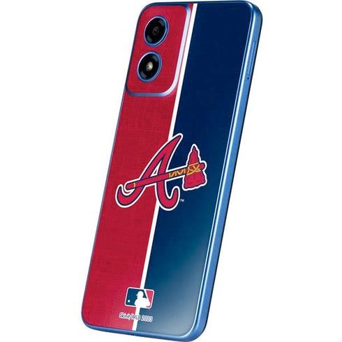 MLB Atlanta Braves Split Moto G Play 4G (2024) Skin
