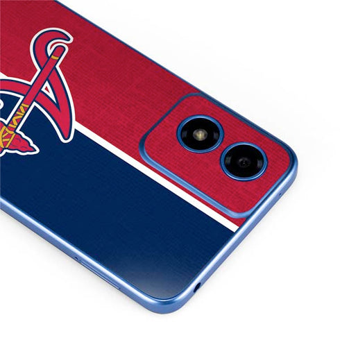 MLB Atlanta Braves Split Moto G Play 4G (2024) Skin