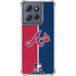 MLB Atlanta Braves Split Moto G Play 5G (2025) Clear Case