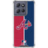 MLB Atlanta Braves Split Moto G Stylus 5G (2025) Clear Case