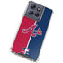 MLB Atlanta Braves Split Moto G Stylus 5G (2025) Clear Case
