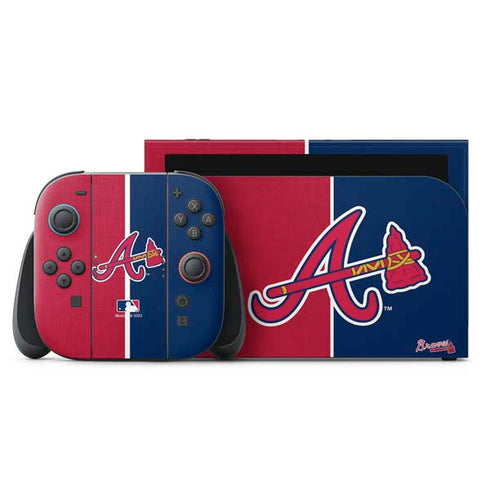 MLB Atlanta Braves Split Nintendo Switch 2 (2025) with Joy-Con Skin