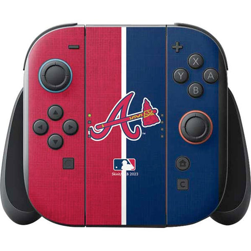 MLB Atlanta Braves Split Nintendo Switch 2 (2025) with Joy-Con Skin
