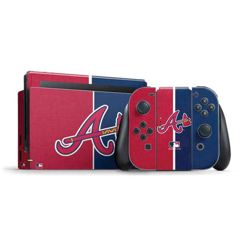 MLB Atlanta Braves Split Nintendo Skins