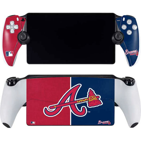 MLB Atlanta Braves Split PlayStation Portal Remote Player Skin