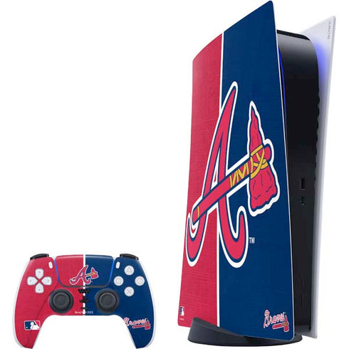 MLB Atlanta Braves Split PlayStation PS5 Skins