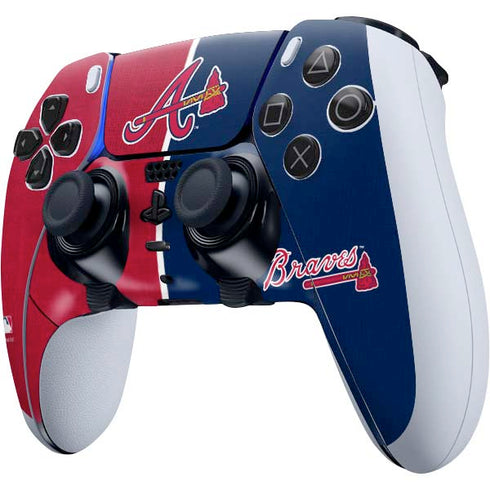 MLB Atlanta Braves Split PS5 DualSense Edge Pro Controller Skin