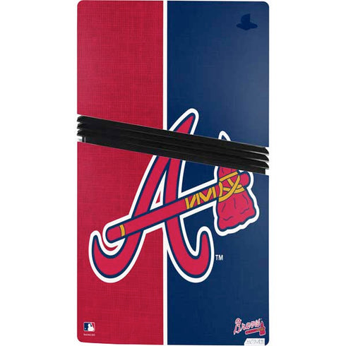 MLB Atlanta Braves Split PS5 Pro Console Skin