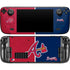 MLB Atlanta Braves Split Steam Deck Handheld Gaming Computer OLED Skin