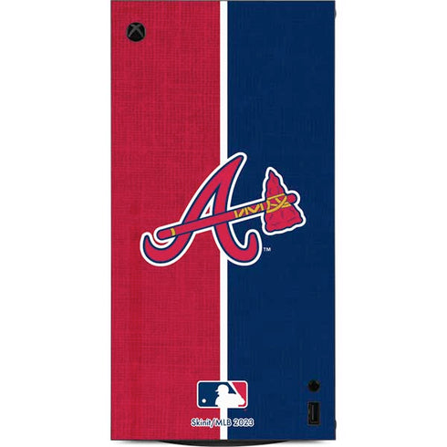 MLB Atlanta Braves Split XBox Series X Digital Edition Console Skin