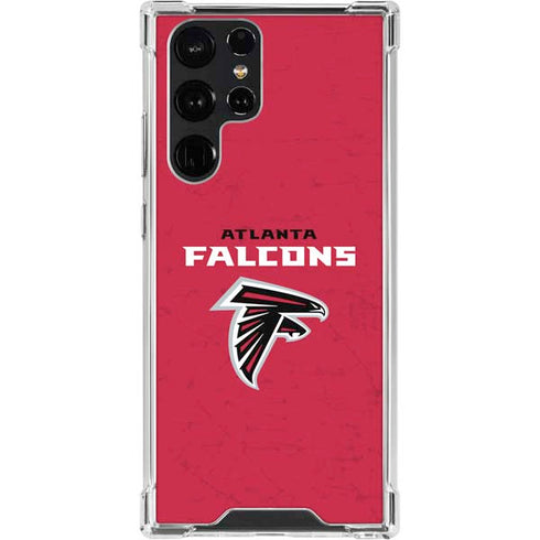 NFL Atlanta Falcons - Alternate Distressed Galaxy S23 Ultra Clear Case