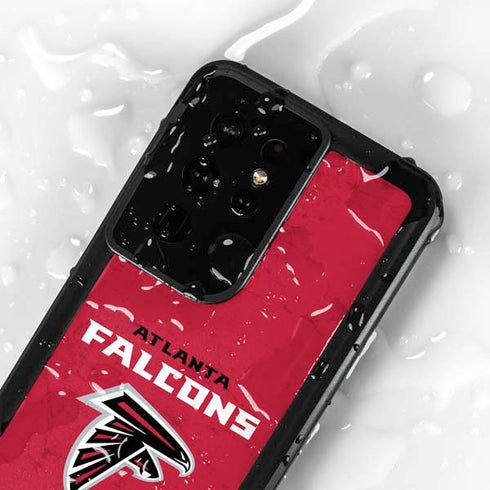 NFL Atlanta Falcons - Alternate Distressed Galaxy S24 Ultra Waterproof Case