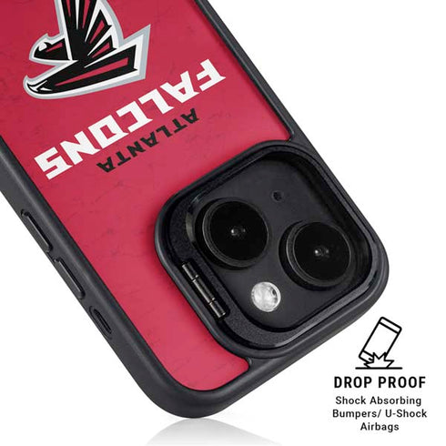 NFL Atlanta Falcons - Alternate Distressed iPhone 14 Plus Kickstand Case