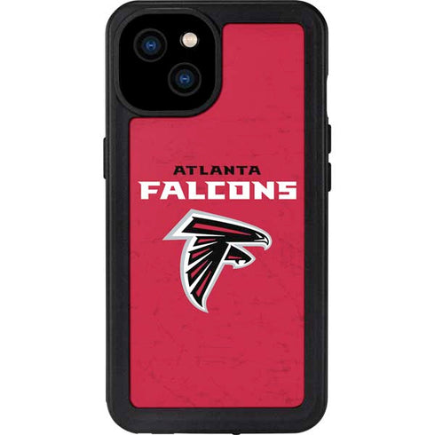 NFL Atlanta Falcons - Alternate Distressed iPhone 15 Plus Waterproof Case