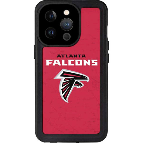 NFL Atlanta Falcons - Alternate Distressed iPhone 15 Pro Waterproof Case