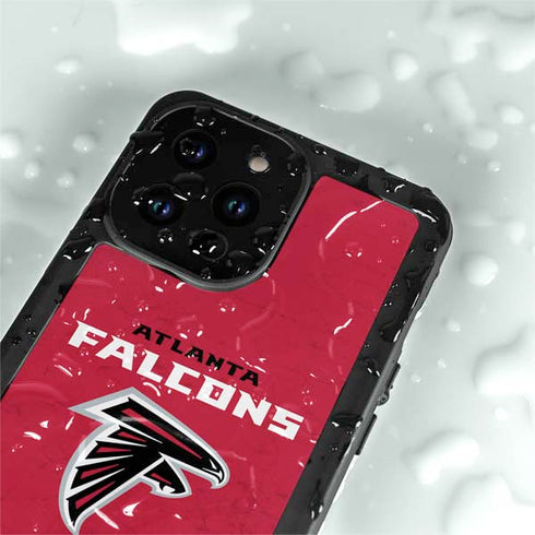 NFL Atlanta Falcons - Alternate Distressed iPhone 15 Pro Waterproof Case