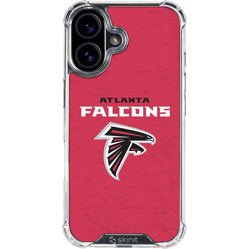 NFL Atlanta Falcons - Alternate Distressed iPhone 16 Clear Case