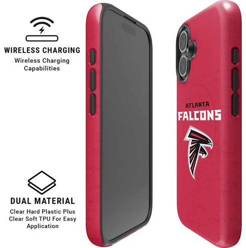 NFL Atlanta Falcons - Alternate Distressed iPhone 16 Magsafe Impact Case