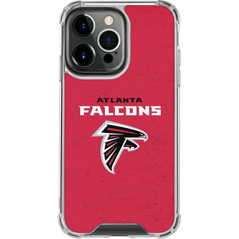 NFL Atlanta Falcons - Alternate Distressed iPhone 16 Pro Max Clear Case