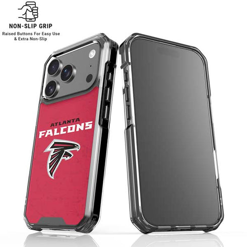 NFL Atlanta Falcons - Alternate Distressed iPhone 18 Pro Clear Case