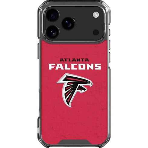 NFL Atlanta Falcons - Alternate Distressed iPhone 18 Pro Max Clear Case