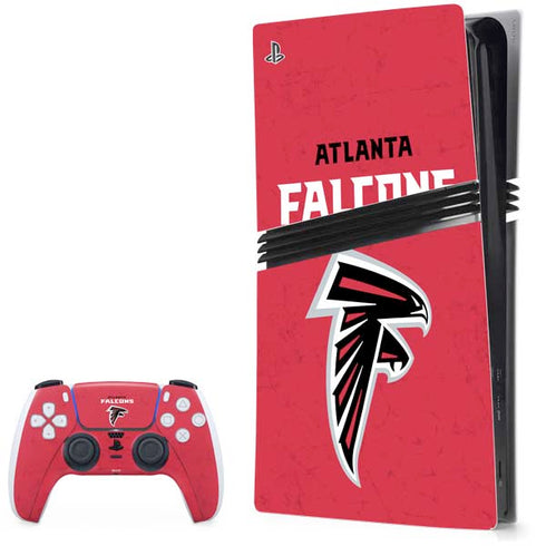 NFL Atlanta Falcons - Alternate Distressed PS5 Pro Bundle Skin