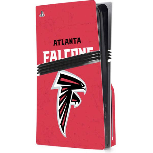 NFL Atlanta Falcons - Alternate Distressed PS5 Pro Disk Console Skin