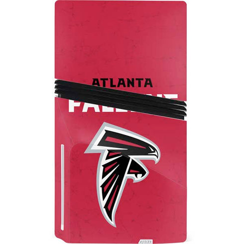 NFL Atlanta Falcons - Alternate Distressed PS5 Pro Disk Console Skin