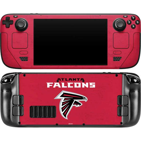 NFL Atlanta Falcons - Alternate Distressed Steam Deck Handheld Gaming Computer OLED Skin