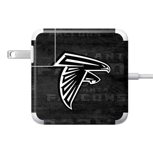NFL Atlanta Falcons Black & White 85W Power Adapter (15 and 17 inch MacBook Pro Charger) Skin