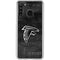 NFL Atlanta Falcons Black & White Galaxy A21 Clear Case